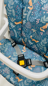 Timba Sitzkissen Set Fuchs Waldtiere Blau für Hochstuhl Blausberg Baby
