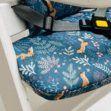 Timba Sitzkissen Set Fuchs Waldtiere Blau für Hochstuhl Blausberg Baby