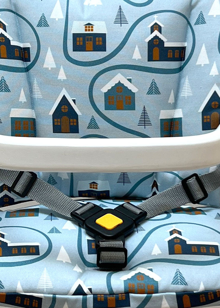 Timba Sitzkissen Set für Hochstuhl Blau Weihnachten Blausberg Baby