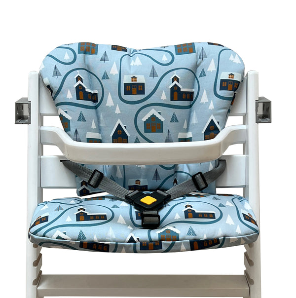 Timba Sitzkissen Set für Hochstuhl Blau Weihnachten Blausberg Baby