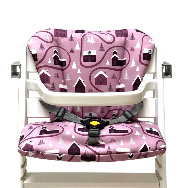 Timba Sitzkissen Set für Hochstuhl Rosa Weihnachten Blausberg Baby