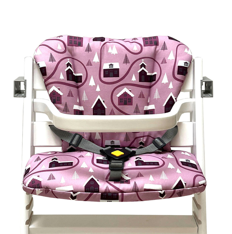 Timba Sitzkissen Set für Hochstuhl Rosa Weihnachten Blausberg Baby