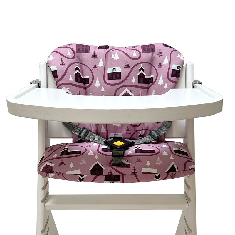 Timba Sitzkissen Set für Hochstuhl Rosa Weihnachten Blausberg Baby