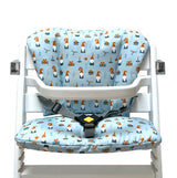 Timba Sitzkissen Set für Hochstuhl Wichtel Blau Weihnachten Blausberg Baby