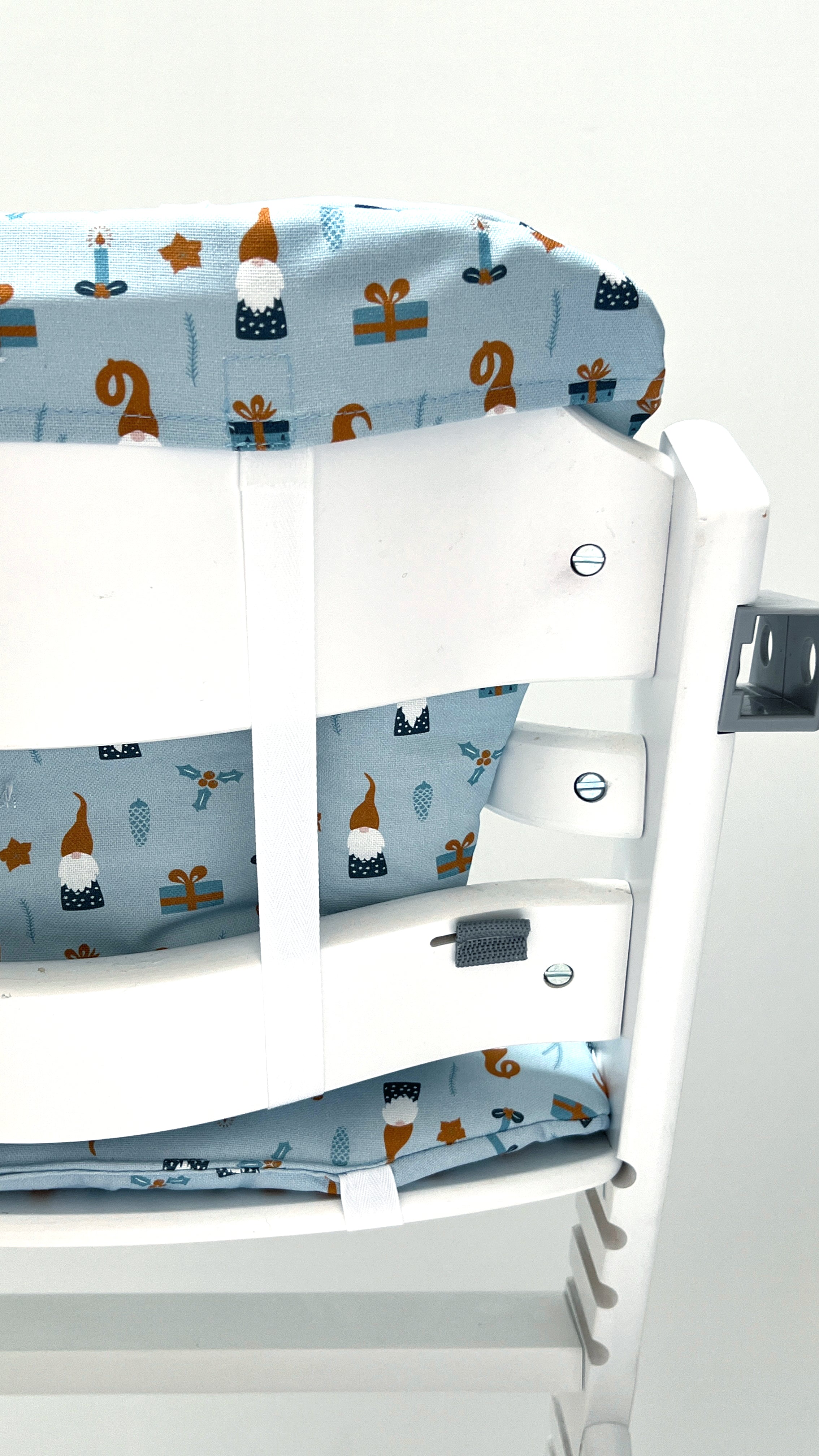 Timba Sitzkissen Set für Hochstuhl Wichtel Blau Weihnachten Blausberg Baby