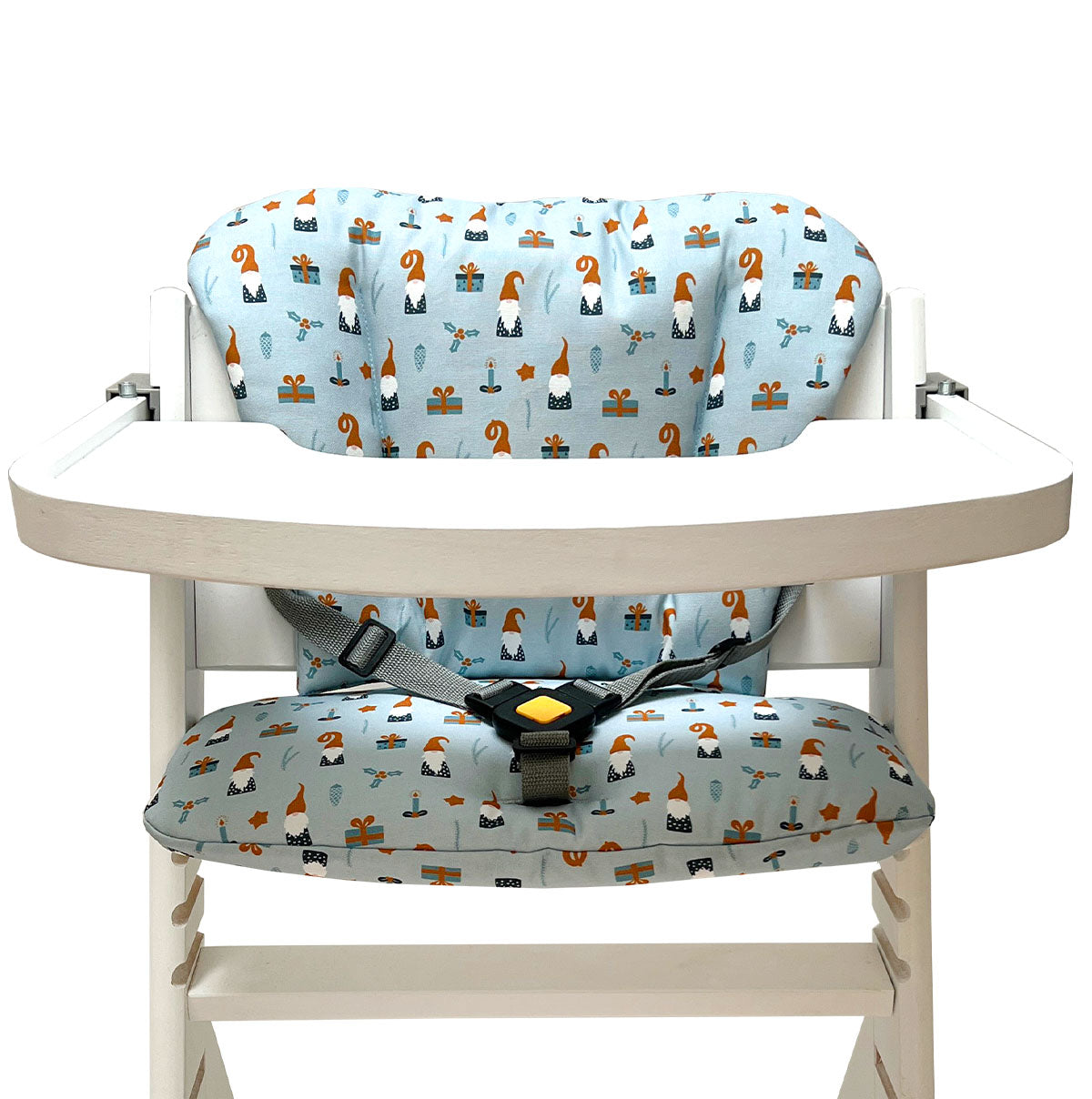 Timba Sitzkissen Set für Hochstuhl Wichtel Blau Weihnachten Blausberg Baby