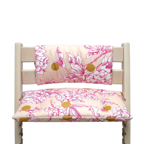 WASHABLE Tripp Trapp Seat Cushion Junior Set Blossom Pink