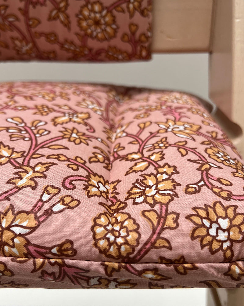 WASHABLE Tripp Trapp Seat Cushion Junior Set Flower Meadow Rosa Blush Beige
