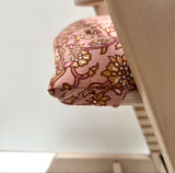 WASHABLE Tripp Trapp Seat Cushion Junior Set Flower Meadow Rosa Blush Beige