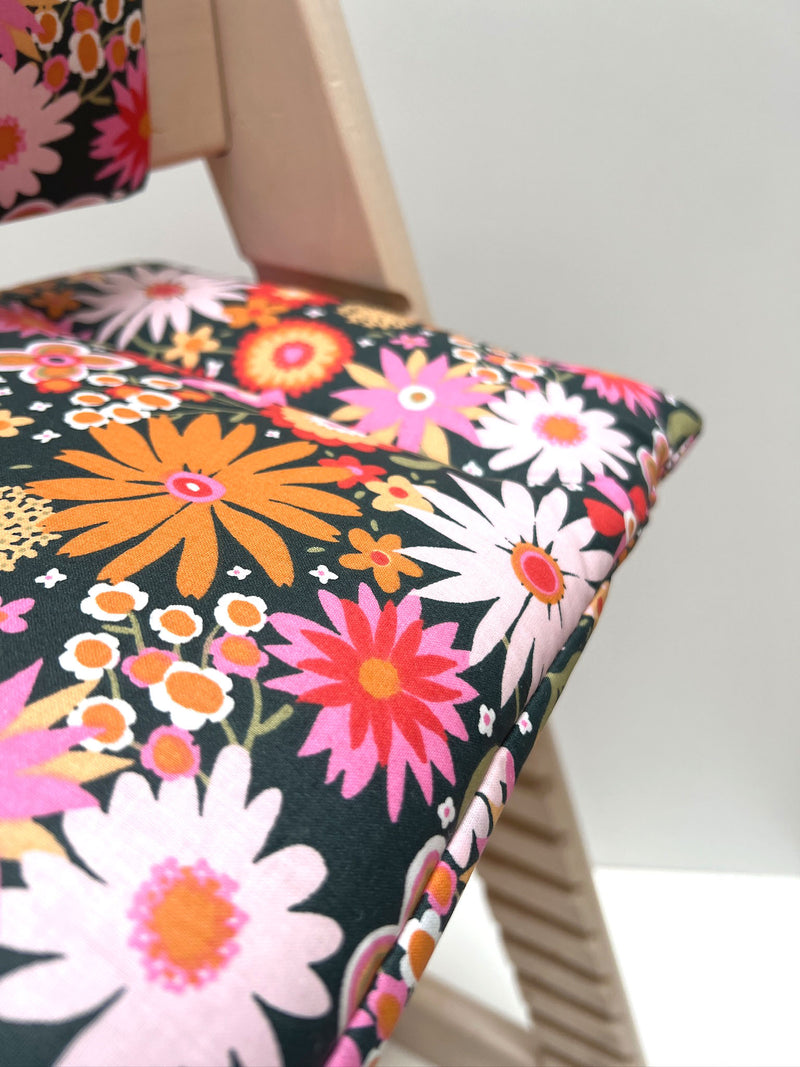 WASHABLE Tripp Trapp Seat Cushion Junior Set Flower Meadow Rosa Blush Beige