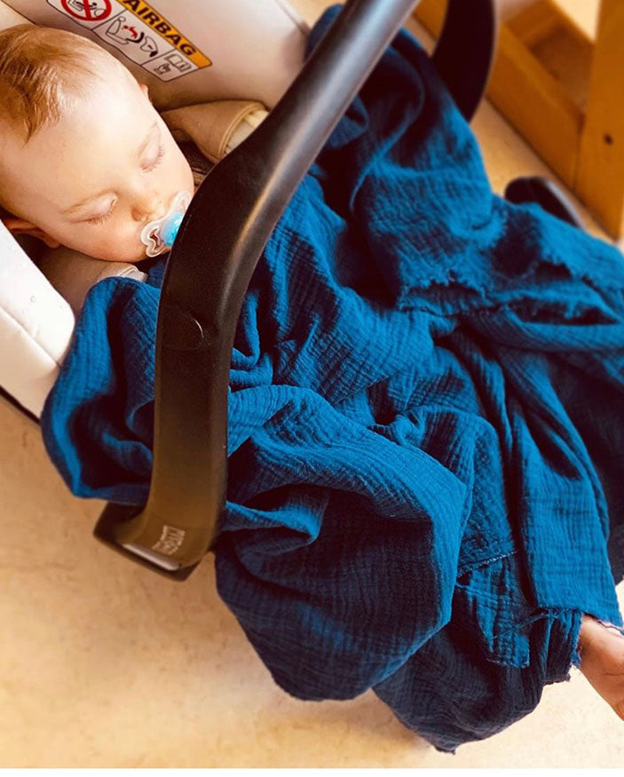 Musselin Tuch Blau Blausberg Baby