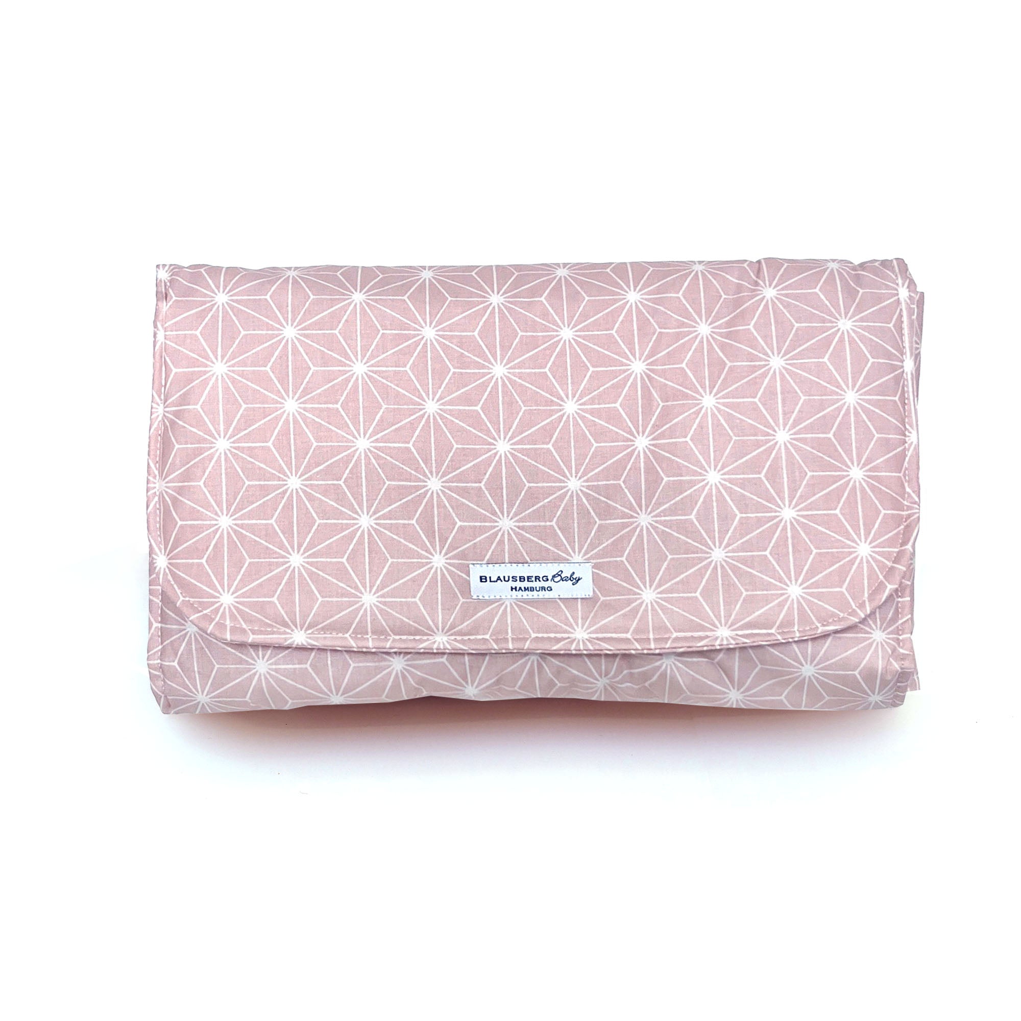 Wickeltasche Windeltasche mit Wickelunterlage für unterwegs Happy Star Rosa Blausberg Baby