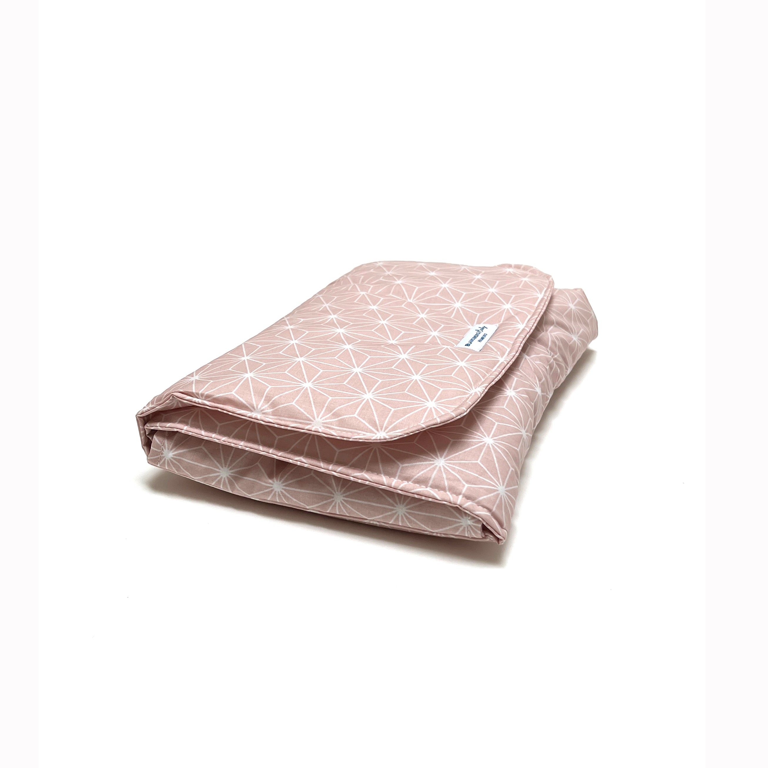 Wickeltasche Windeltasche mit Wickelunterlage für unterwegs Happy Star Rosa Blausberg Baby