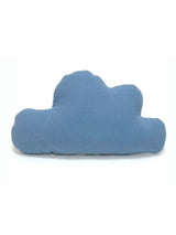 Kissen personalisiert mit Namen Baby - Musselin Kornblumenblau Blausberg Baby