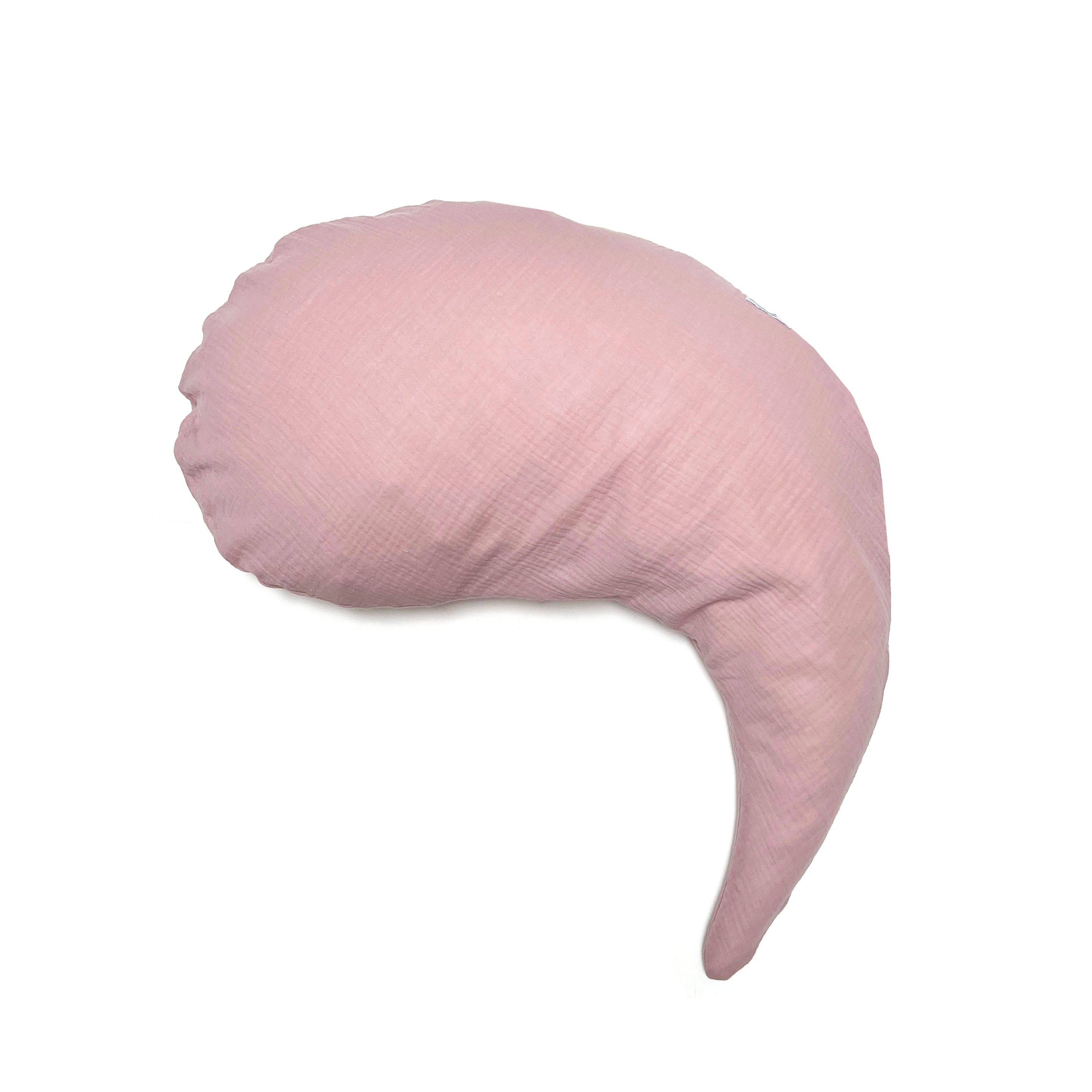 Yinnie Theraline Stillkissen inkl Bezug Musselin  (135 cm x 35 cm) Blush Rosa