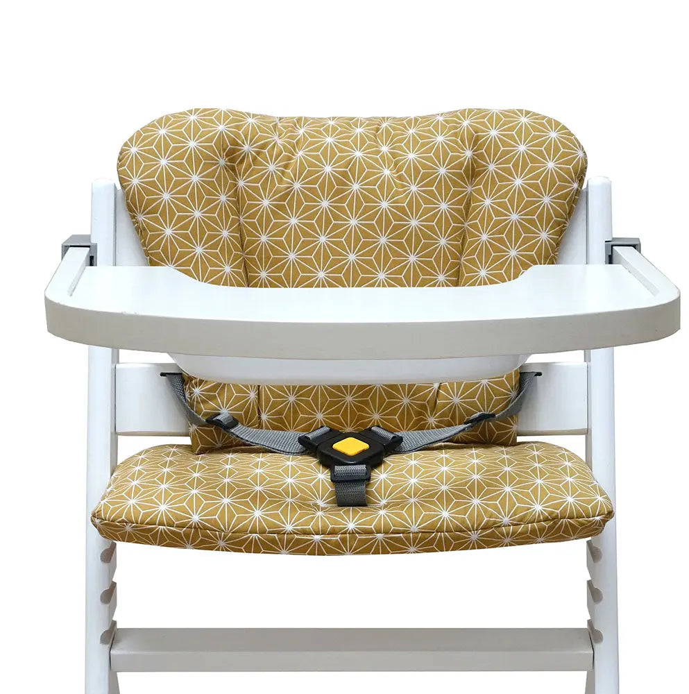 Timba Sitzkissen Set Happy Star Gelb für Safety 1st Hochstuhl Blausberg Baby