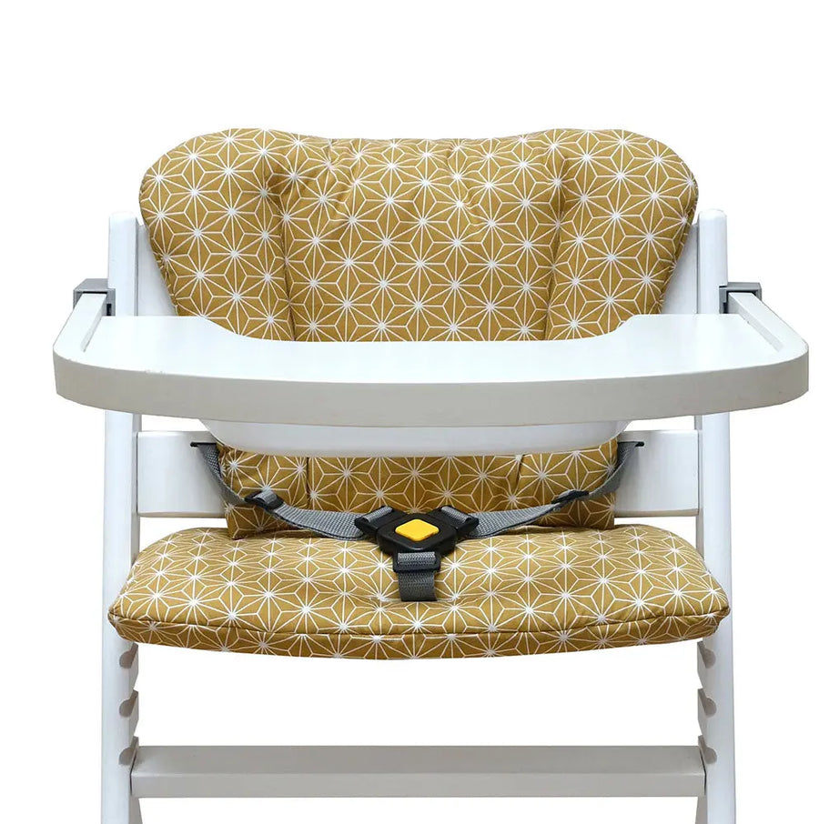 Timba seat cushion set Happy Star Yellow for Safety 1st high chair Blausberg Baby