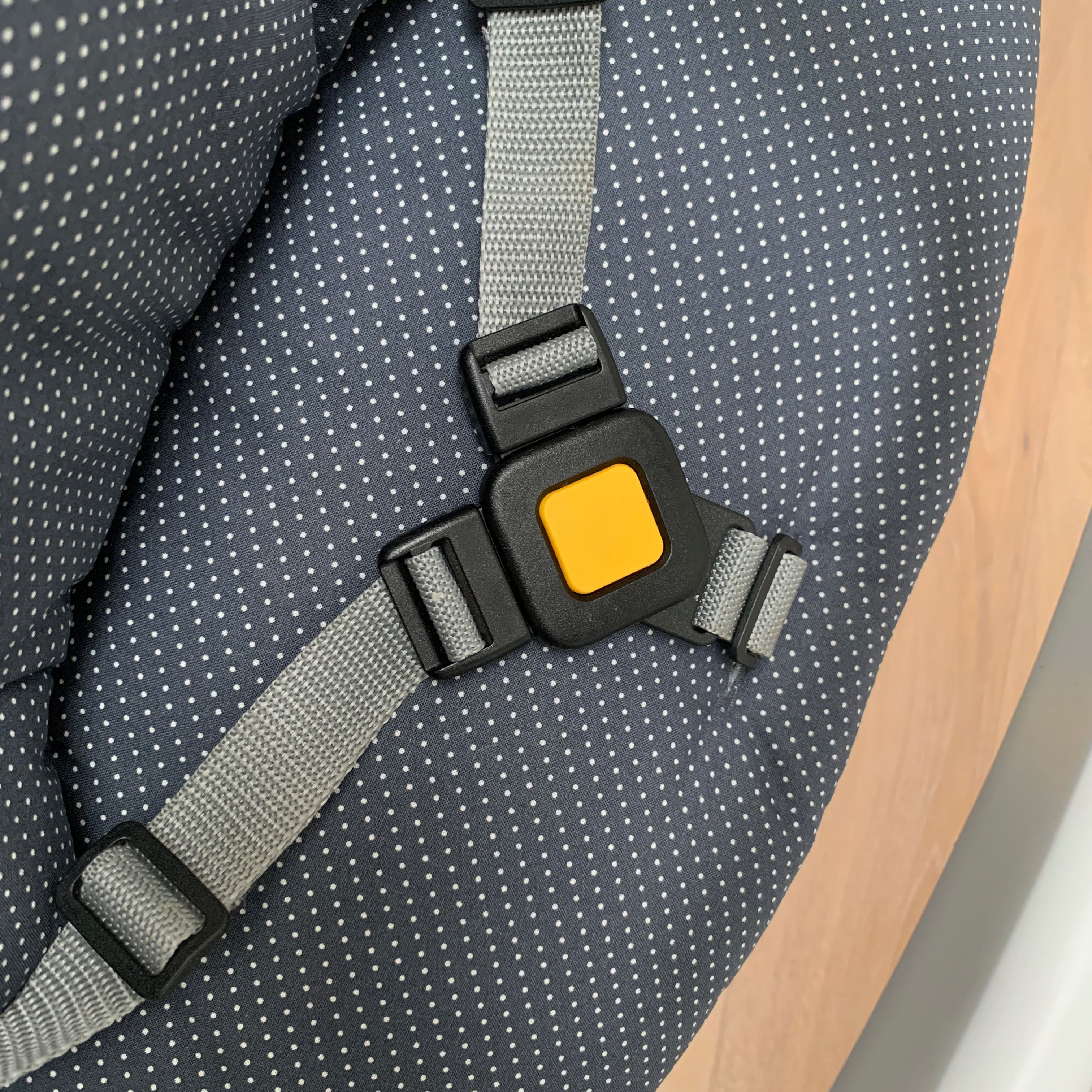 Timba Sitzkissen Set Dunkelgrau Pünktchen für Safety 1st Hochstuhl Blausberg Baby