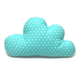 Mit Namen-Stickerie - Schmuserwolke Wolken-Kissen - Türkis Stere Blausberg Baby