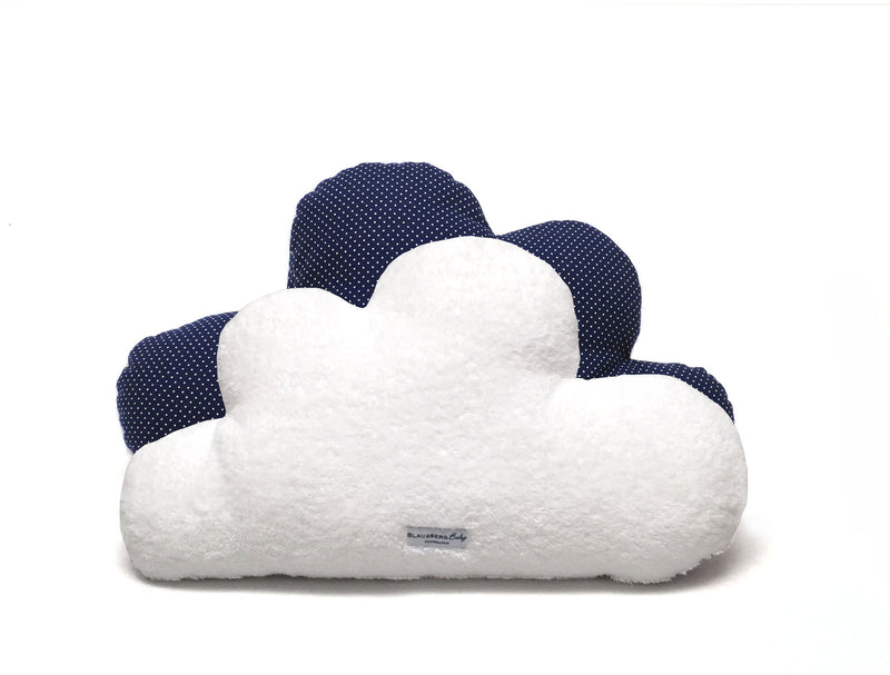 Schmuserwolke Wolken-Kissen - Blau Pünktchen Blausberg Baby