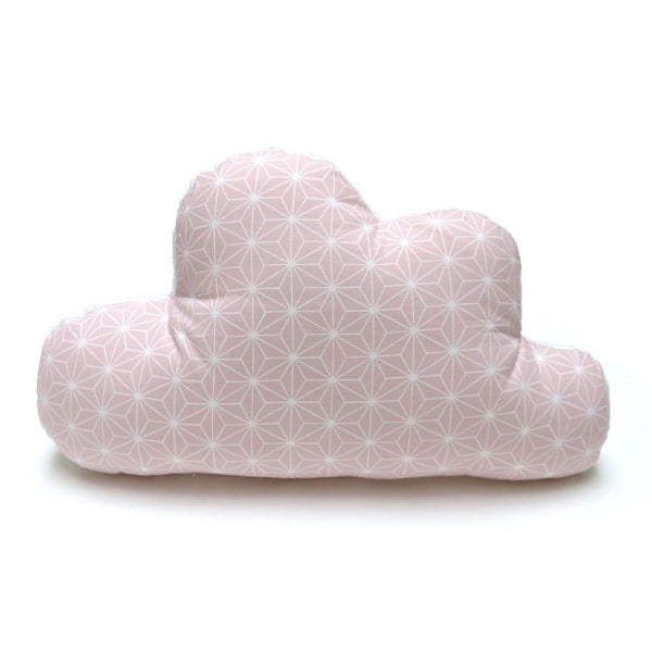 Mit Namen-Stickerei - Schmuserwolke Wolken-Kissen - Happy Star Rosa Blausberg Baby